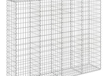 Kosze gabionowe 7 szt 200x50x160/180 cm galwanizowane żelazo WM-3146388