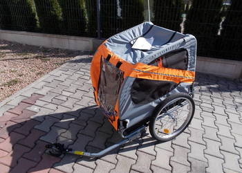 Przyczepka rowerowa dla zwierząt VIDAXL + uchwyt do roweru