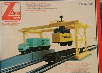 LIMA PKP terminal kontenerowy platforma suwnica port 1:87 H0