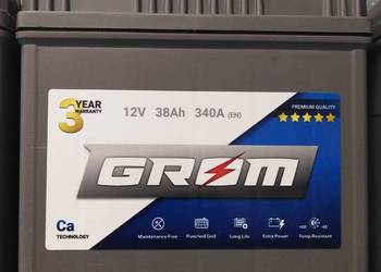 Akumulator GROM Premium 38Ah 340A EN Japan P/L Plus DTR