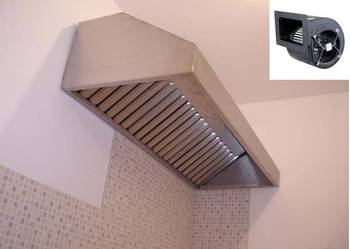 OKAP gastronomiczny 125x70x40 FILTRY TURBINA Rura Wysyłka