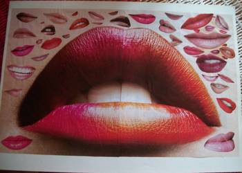 obraz-kolaż usta