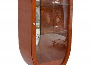 Owalna Witryna Styl Art Deco - Gablotka Serwantka - Salon Gabinet - Gablota