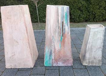 Komin donica ozdoba betonowa do ogrodu