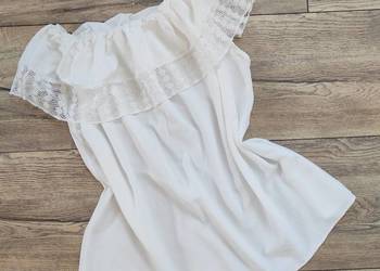 Biała bluzka Top Vintage Hiszpanka 38 40