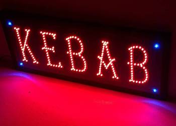 Tablica reklamowa LED KEBAB 71x31 cm zewnętrzna nowa