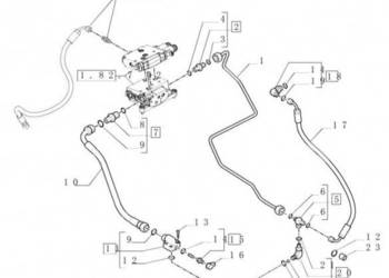 New Holland T6010 T6090 T6070 T7230 Wąź giętki 84142634