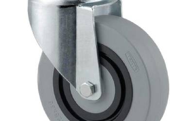 Koła skrętne z powierzchnią z szarego poliamidu z gumowym rdzeniem 3470HUR…