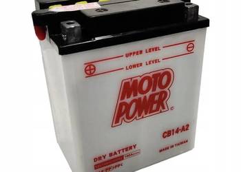 Akumulator motocyklowy 12V 14Ah 190A MotoPower CB14-A2