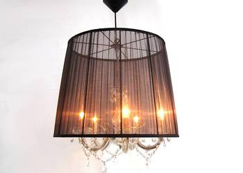 ~* Lampa wisząca * fiolet kryształki * ~