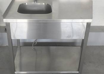Zlew gastronomiczny ze stali nierdzewnej 112x70x89