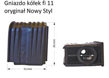 Gniazda kółek do krzeseł Nowy Styl