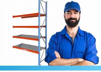 REGAŁ METALOWY MAGAZYNOWY WYTRZYMAŁY PÓŁKA MRTK-42D H=2500mm 4 PÓŁKI