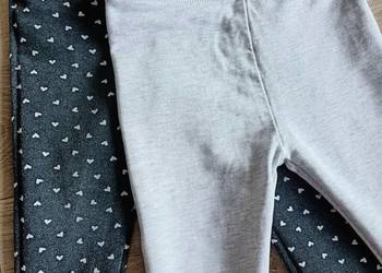 Legginsy dziewczęce 2pak ocieplane 92