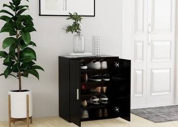 vidaXL Szafka na buty, czarna, 60x35x70 cm, materiał drewnopocho(SKU808919)