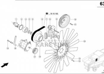 Claas Lexion 580 ROTOR 0007436510 (Napęd wentylatora)
