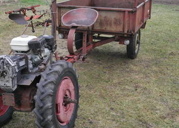 Mikrociągnik traktor traktorek rjs-1 MESKO + CAŁY ZESTAW