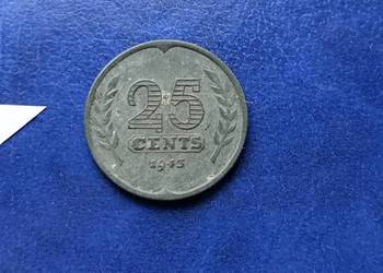 Stare monety 25 cent 1943 Holandia Stare monety 25 cent 1943 Holandia