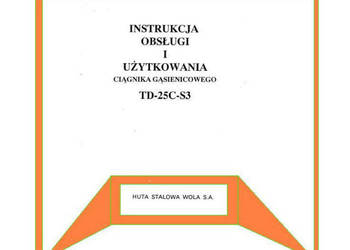 Spycharka TD 25C 25G instrukcja obsługi DTR wysyłka !