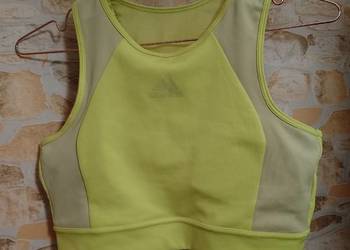 (38/40) (M) Adidas/ Limonkowy top fitness z Londynu, bokserka sportowa