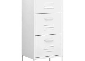Szafka biała 425x35x1015 cm stalowa WM-336188