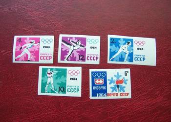 ZSRR 1964 MNH Mi. 2932/37 cięte  Sport Olimpiada Insbruk 64