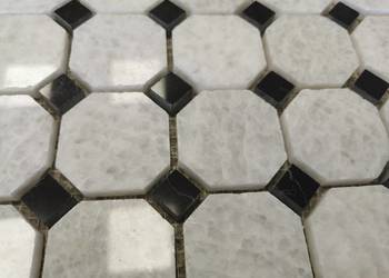 Mozaika Marmurowa CRISTAL WHITE/HANG GREY 30,5x30,5x1 poler