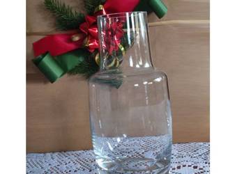 szklana przezroczysta przeźroczysta loft karafka krosno z grubego szkła ART