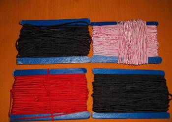 Sznurek do biżuterii SUTASZ, soutache.8 lub 10 metrów.