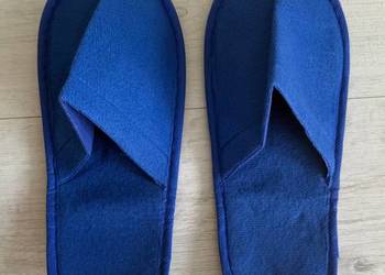 NOWE hotelowe kapcie SPA pantofle damskie męskie niebieskie