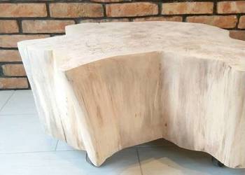 Stolik kawowy z pnia drzewa klonowego monolit wood