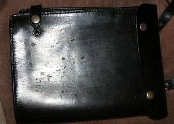 Mapnik dwustronny oficera SWA 2271, skóra oryginał