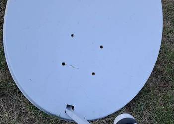 Antena satelitarna 80x73 cm z podwójnym konwerterem