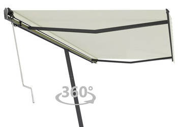 Wolnostojąca automatyczna markiza 500x350 cm kremowa WM-3069867