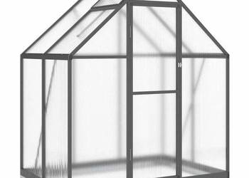 vidaXL Szklarnia z ramą podstawy, antracyt, 169x114x202 cm(SKU:4005827)