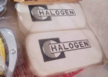 Halogeny żółte pokrowce wszystko nowe  prl