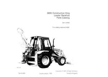 Case 580K katalog części Case 580K katalog części