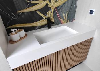 Umywalki na wymiar Corian, HiMacs, Grandex każdy kształt 1100 zł m.b.