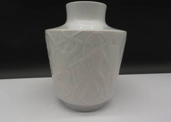 Porcelanowy wazon Edelstein zatytułowany "Ludzie w raju", Niemcy, lata 60.