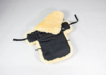 Wkładka do fotelika z zapięciem / Czarna / 60x80