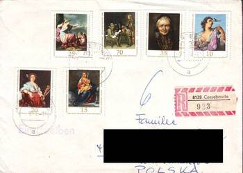 Kop. z koresp. Filat. DDR - Polska   1977