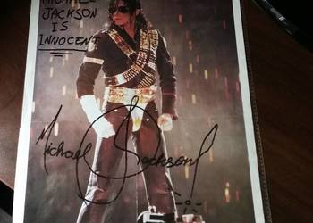 Sprzedam plakat z autografem Michael Jackson
