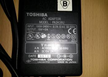 ZASILACZ TOSHIBA   MODEL PA243BU