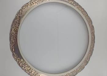 Stara, posrebrzana taca do serwowania ciastek, owoców i innych dobrych rzec Stara, posrebrzana taca do serwowania ciastek, owoców i innych dobrych rzec