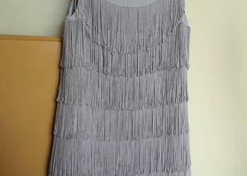 Sukienka na imprezy wieczorowa frędzle