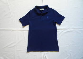 H&M 134/140 Granatowa koszulka polo