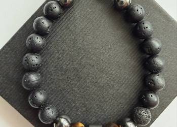 Bransoletka męska z kamieni naturalnych