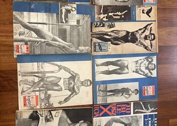 Retro czasopisma sport dla wszystkich lata 50/60 PRL kulturystyka (zestaw 8