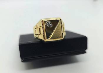 Nowy złoty sygnet próby 585 - 6,11g (Rozmiar 26)