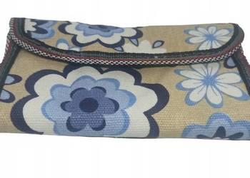 Portfel na Tytoń Saszetka na Susz Etui z Rzepem w Kwiatki Atomic